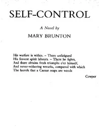 Self-control: A Novel cover