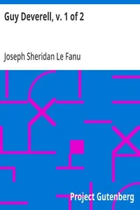 Guy Deverell, v. 1 of 2 — Joseph Sheridan Le Fanu cover