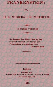 Frankenstein; Or, The Modern Prometheus — Mary Wollstonecraft Shelley cover