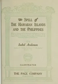 The Spell of the Hawaiian Islands and the Philippines — Isabel Anderson cover