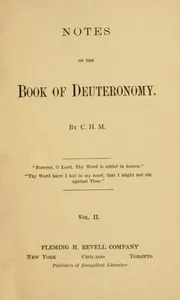 Notes on the Book of Deuteronomy, Volume II cover