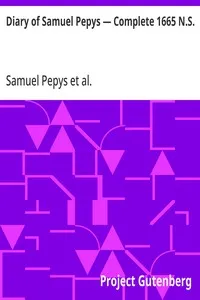 Diary of Samuel Pepys — Complete 1665 N.S. — Samuel Pepys cover