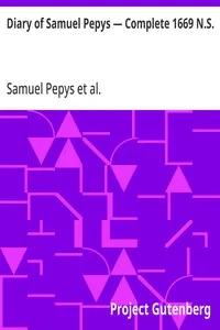 Diary of Samuel Pepys — Complete 1669 N.S. — Samuel Pepys cover
