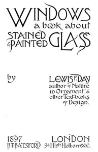 Windows: A Book About Stained & Painted Glass cover