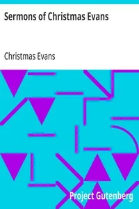 Sermons of Christmas Evans — Christmas Evans cover