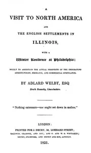 Faux's Memorable Days in America, 1819-20; and Welby's Visit to North America, 1819-20, part 2 (1820) — W. (William) Faux cover
