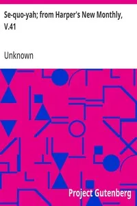 Se-quo-yah; from Harper's New Monthly, V.41 — Unknown cover