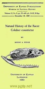 Natural History of the Racer Coluber constrictor cover