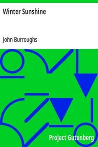 Winter Sunshine — John Burroughs cover