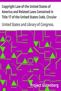 Copyright Law of the United States of America and Related Laws Contained in Title 17 of the United States Code, Circular 92 — United States cover