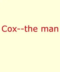 Cox—The Man — Roger Ward Babson cover