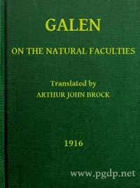 Galen: On the Natural Faculties — Galen cover