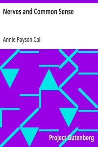 Nerves and Common Sense — Annie Payson Call cover
