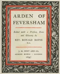 Arden of Feversham — Anonymous cover