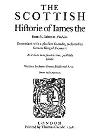 The Scottish History of James the Fourth: 1598 — Robert Greene cover