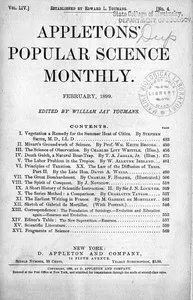 Appletons' Popular Science Monthly, February 1899: Volume LIV, No. 4, February 1899 cover