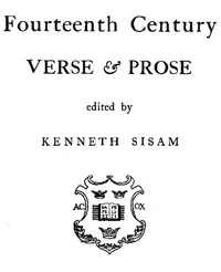 Fourteenth Century Verse & Prose — Anonymous cover