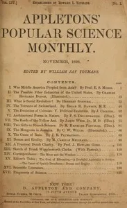 Appletons' Popular Science Monthly, November 1898: Volume 54, November 1898 cover
