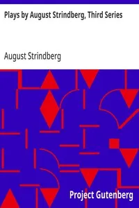 Plays by August Strindberg, Third Series cover