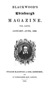 Blackwood's Edinburgh Magazine, Volume 67, No. 411, January 1850 cover