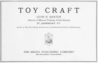 Toy Craft — Leon H. (Leon Harold) Baxter cover
