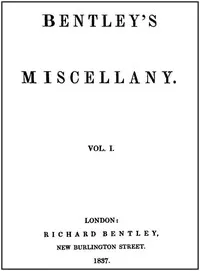 Bentley's Miscellany, Volume I — Various cover