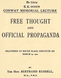 Free Thought and Official Propaganda cover