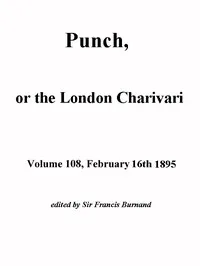 Punch, or the London Charivari, Volume 108, February 16, 1895 — Various cover