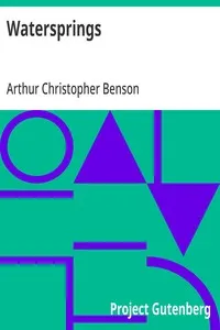 Watersprings — Arthur Christopher Benson cover