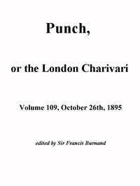 Punch, or the London Charivari, Vol. 109, October 26, 1895 — Various cover