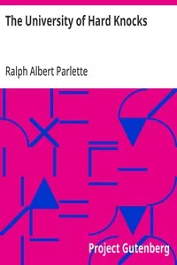 The University of Hard Knocks — Ralph Albert Parlette cover