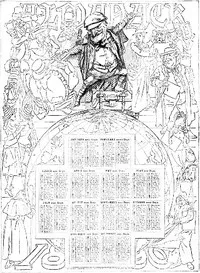 Punch's Almanack for 1890 — Various cover