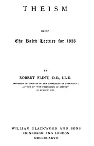 Theism; being the Baird Lecture of 1876 cover