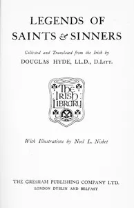 Legends of Saints & Sinners. Collected and Translated from the Irish — Anonymous cover