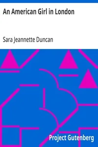 An American Girl in London — Sara Jeannette Duncan cover