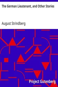The German Lieutenant, and Other Stories — August Strindberg cover