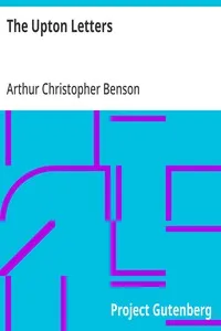 The Upton Letters — Arthur Christopher Benson cover