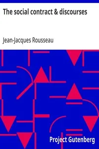 The social contract & discourses — Jean-Jacques Rousseau cover