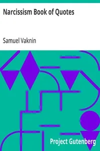 Narcissism Book of Quotes: A Selection of Quotes from the Collective Wisdom of over 12,000 Individual Discussions — Anonymous cover