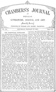 Chambers's Journal of Popular Literature, Science, and Art, No. 683: January 27, 1877 — Various cover