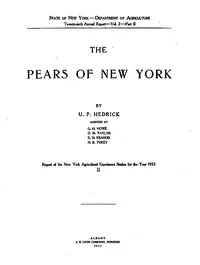 The pears of New York — U. P. Hedrick cover