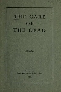 The Care of the Dead — Anonymous cover
