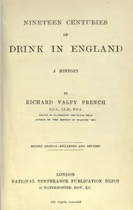 Nineteen Centuries of Drink in England: A History — Richard Valpy French cover