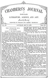 Chambers's Journal of Popular Literature, Science, and Art, No. 698: May 12, 1877 — Various cover