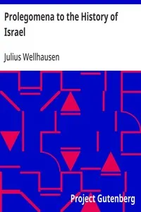 Prolegomena to the History of Israel — Julius Wellhausen cover