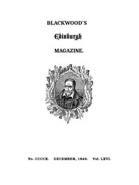 Blackwood's Edinburgh Magazine, Volume 66, No. 410, December 1849 cover