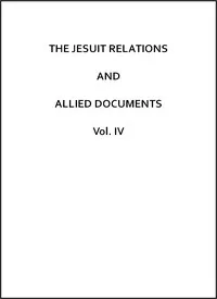 The Jesuit Relations and Allied Documents, Vol. 4: Acadia and Quebec, 1616-1629 cover