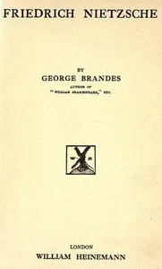Friedrich Nietzsche — Georg Brandes cover