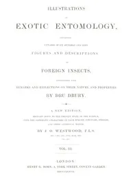 Illustrations of Exotic Entomology, Volume 3 — Dru Drury cover