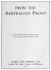 From the Australian Front — Anonymous cover